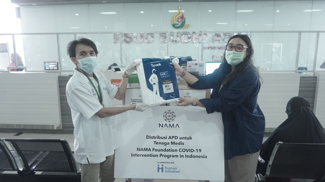Human Initiative dan NAMA Foundation Telah Menyerahkan 4000 Unit APD ke 5 RS di Jakarta