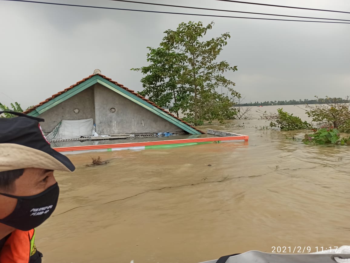 Banjir Karawang, Jawa Barat. Update: Kamis, 11 Februari 2021