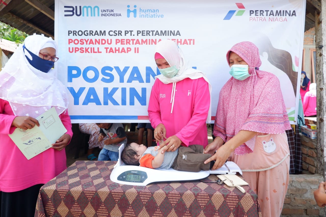 Human Initiative Bersama Pertamina Menggelar Launching Program CSR Posyandu