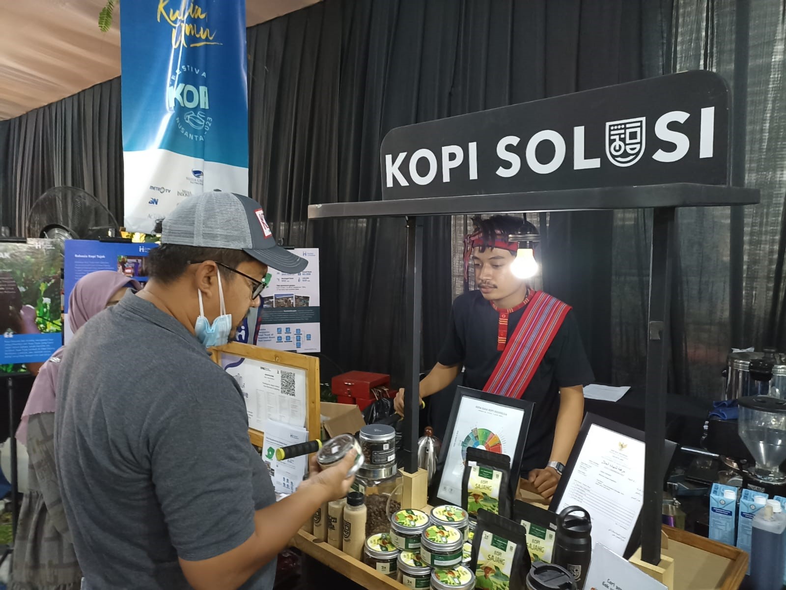 جاذبية Kopi Solusi في Nusantara Coffee Festival 2023