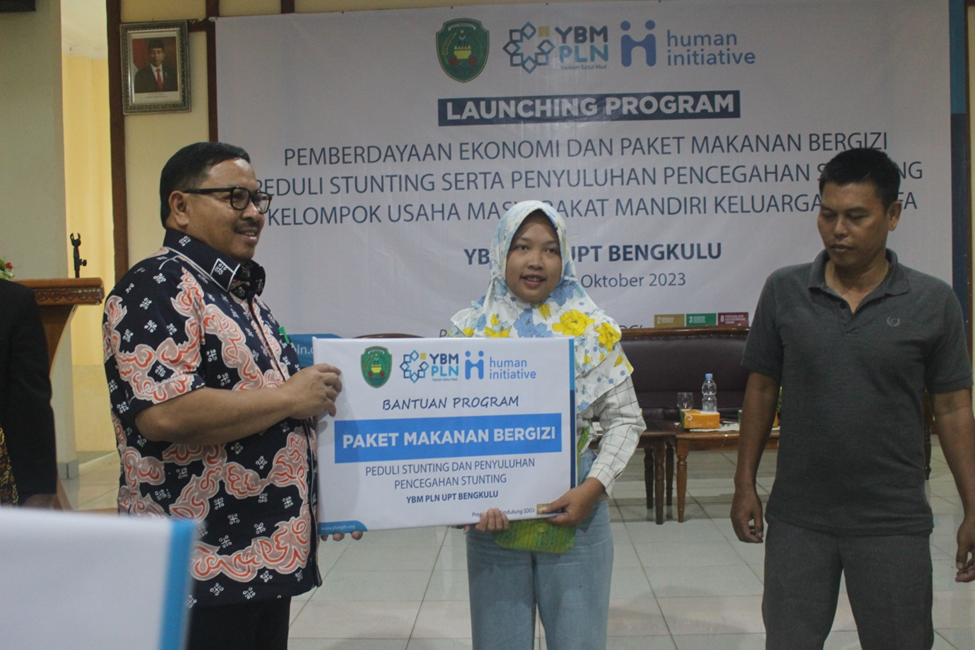 Mendukung Kota Bengkulu Bebas Stunting, Human Initiative dan YBM PLN UPT Bengkulu Resmikan Tiga Program Kebaikan