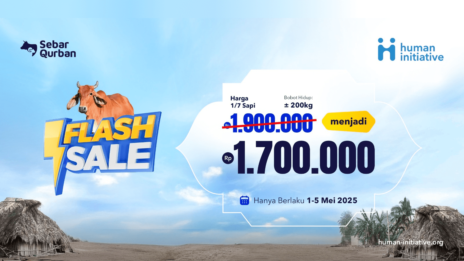 Human Initiative Luncurkan Flash Sale Qurban 2025