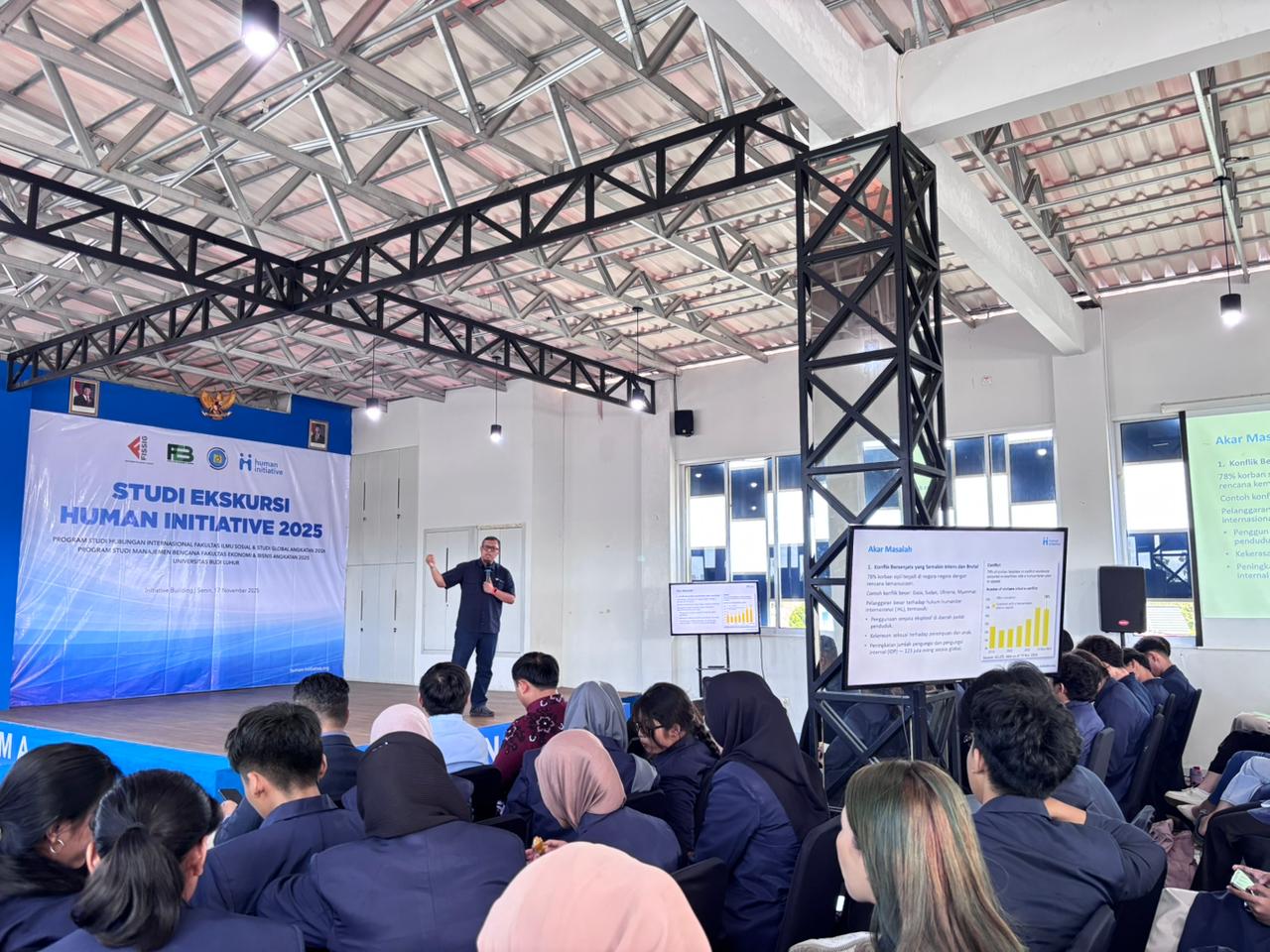 Mahasiswa Universitas Budi Luhur Dalami Pembelajaran Kemanusiaan dan Kebencanaan di Human Initiative