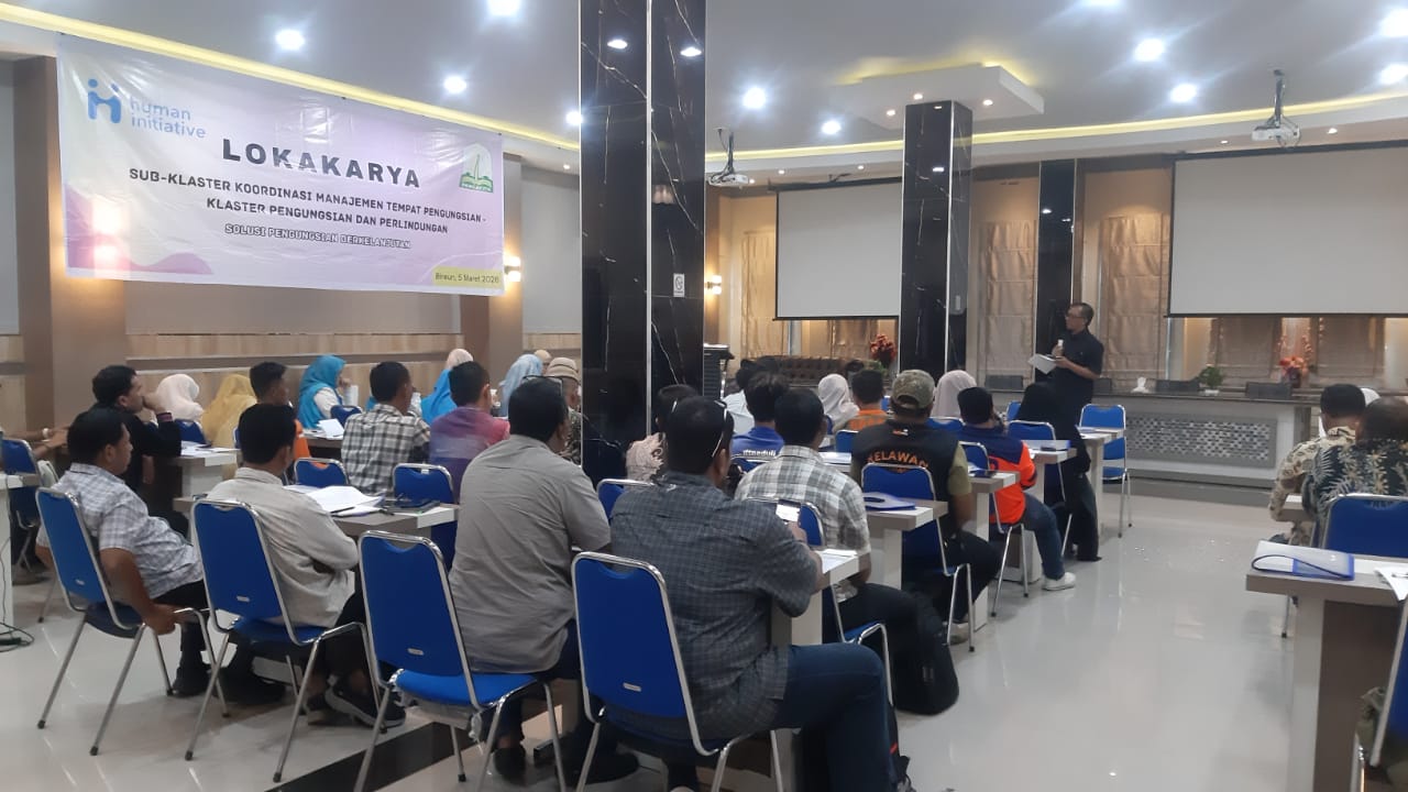 Lokakarya Lintas Sektor Dorong Penguatan Pengelolaan Tempat  Pengungsian di Aceh Tamiang